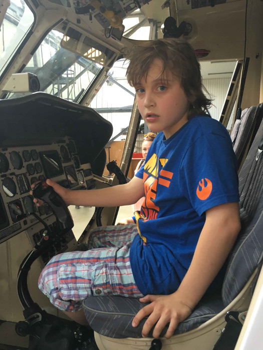 S ProCitem na letit v Lnch - Maty v kabin vrtulnku - erven 2016