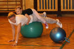 Cvičení ve spolupráci se ZČU - duben 2013 - Sabinka, maminka a powerball