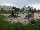 Cvičení ve spolupráci se ZČU - červen 2012 - Škoda sport park - Relaxace: hledání pokladu v písku