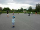 Cvičení ve spolupráci se ZČU - červen 2012 - Škoda sport park - sbírání víček na rychlost 