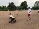 Festival sportu 20. 6. 2019 - Děti si mohly vyzkoušet jízdu na invalidním vozíku